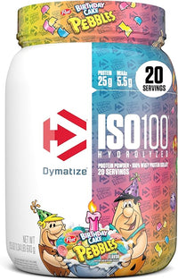 Dymatize ISO100 Hydrolyzed Whey Isolate - Birthday Cake Pebbles, 20 Servings - Egypt