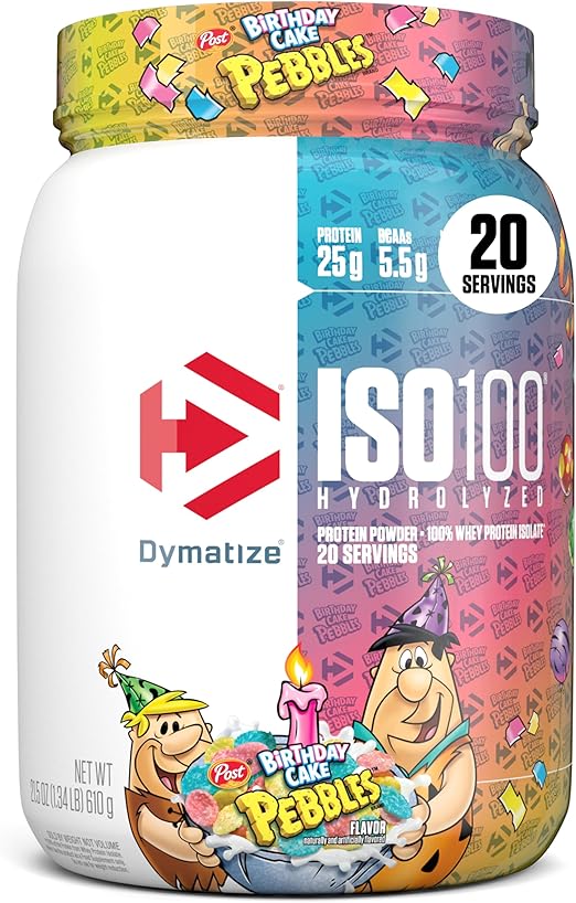 Dymatize ISO100 Hydrolyzed Whey Isolate - Birthday Cake Pebbles, 20 Servings - Egypt