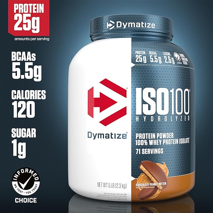 Dymatize ISO100 Hydrolyzed Whey Isolate - Chocolate PB, 5 lbs - Egypt