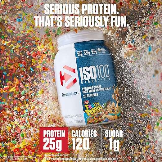 Dymatize ISO100 Hydrolyzed Whey Isolate - Fruity Pebbles, 20 Servings - Egypt