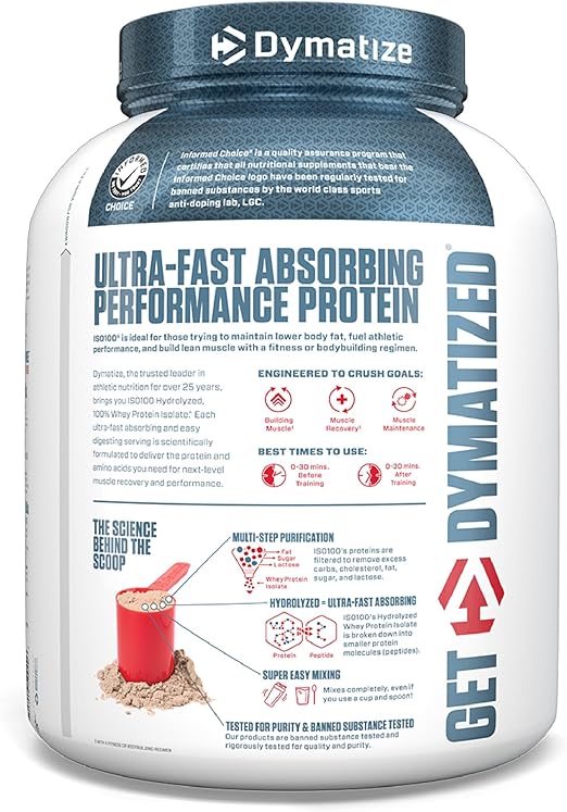 Dymatize ISO100 Hydrolyzed Whey Isolate - Fudge Brownie 5 lbs
