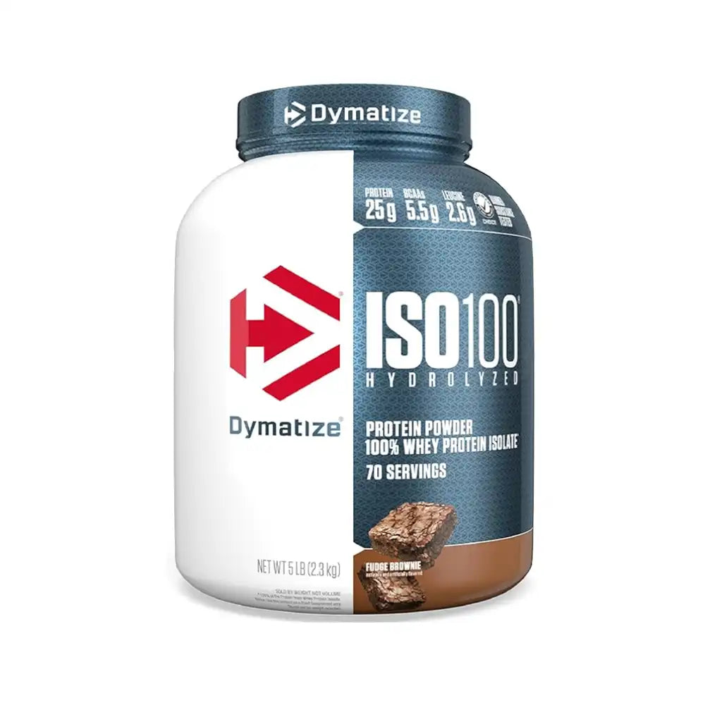 Dymatize ISO100 Hydrolyzed Whey Isolate - Fudge Brownie, 5 lbs
