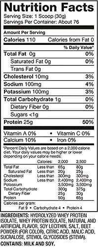 Dymatize ISO100 Hydrolyzed Whey Protein Isolate - Strawberry, 5 lbs - Egypt