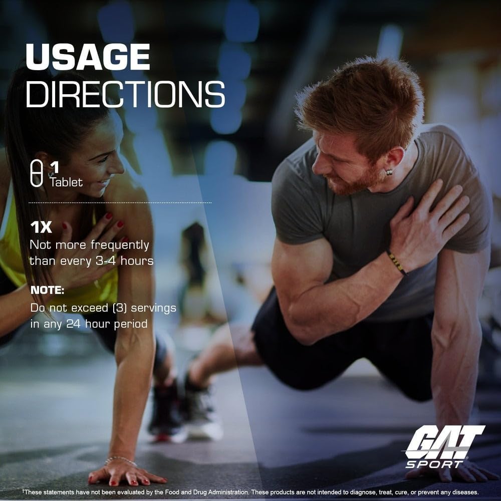 GAT SPORT Caffeine - 100 Tablets - 100 Servings - Egypt