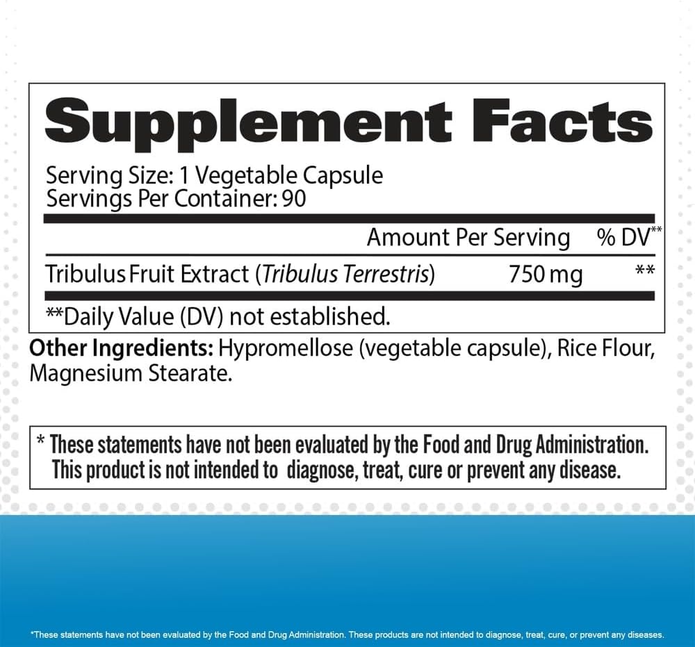 Gat Sport Tribulus Terrestris - 90 Vegan Capsules - 90 Servings - Egypt