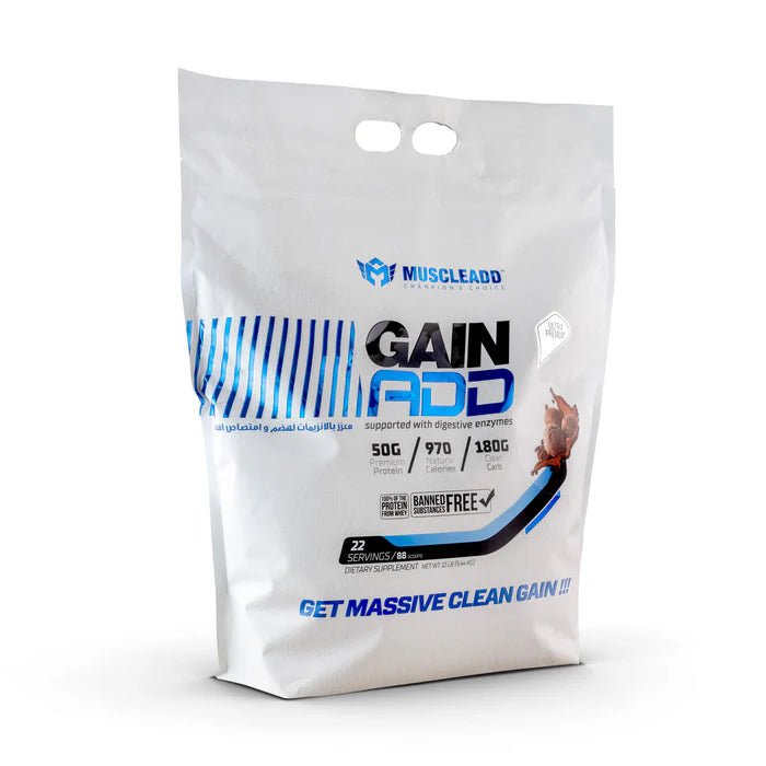 Muscle Add Gain Add High Protein Mass Gainer - Chocolate Ice Cream - 5.44kg - Egypt