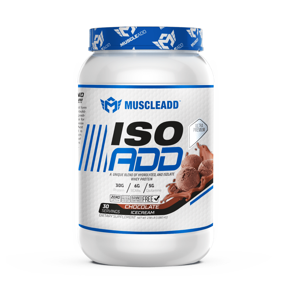 Muscle Add Iso Add 100% Whey Protein Isolate - Chocolate Ice Cream - 1.08kg - Egypt