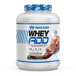 Muscle Add Whey ADD - Triple Whey Protein Blend - Chocolate Ice - cream - 2.1kg (60 Servings) - Egypt