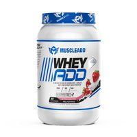 Muscle Add Whey ADD - Triple Whey Protein Blend - Strawberry Milkshake - 1050g - Egypt
