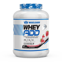 Muscle Add Whey ADD - Triple Whey Protein Blend - Strawberry Milkshake - 2.1kg - Egypt