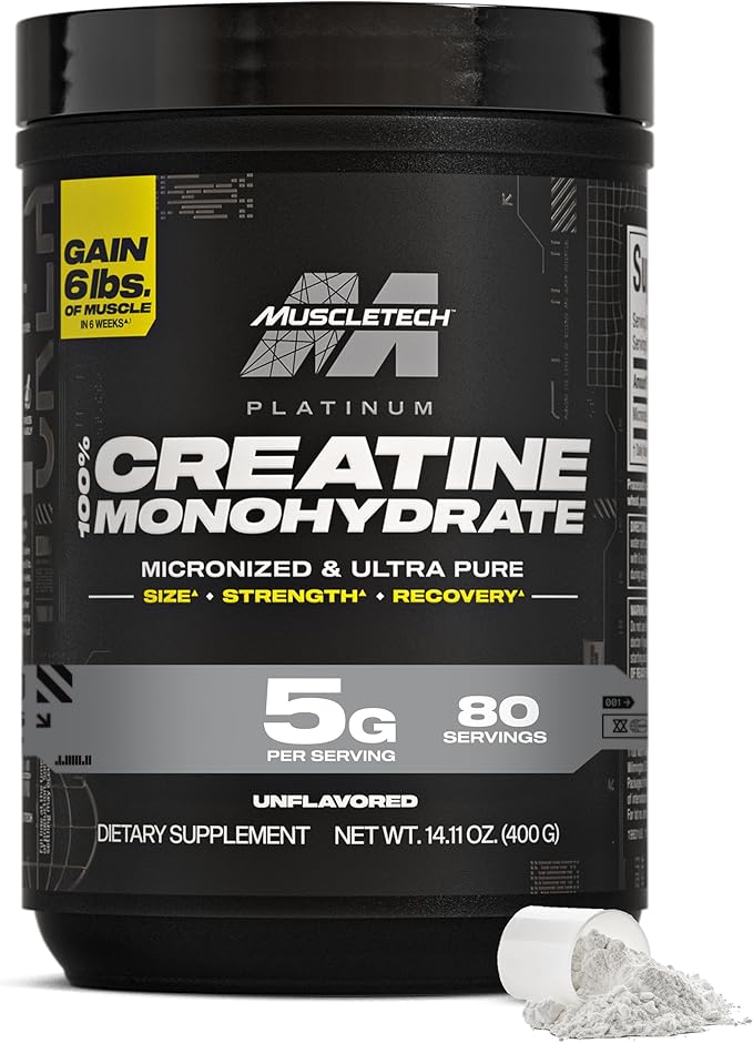 MuscleTech Platinum 100% Creatine Monohydrate - 400g - Creatine
