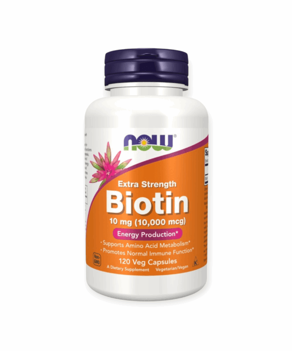 Now Foods Biotin 10mg (10,000 mcg) Extra Strength - Egypt