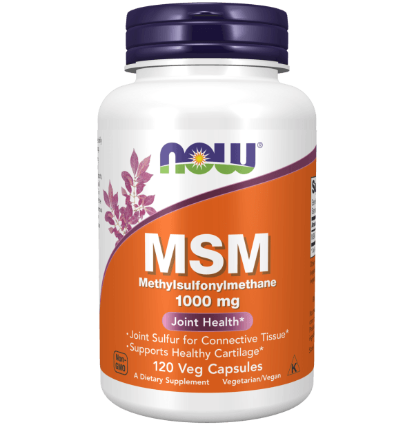 Now Foods MSM 100 mg 120 Veg Capsules - Egypt