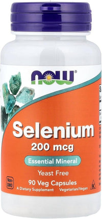 NOW Foods Selenium 200mcg - Antioxidant & Thyroid Support - 90 Veg Capsules - Egypt