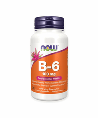 Now Foods Vitamin B - 6 100 mg Veg Capsules - Egypt