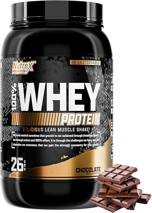 Nutrex Research 100% Whey Protein Powder - Chocolate, 2 lbs - Egypt