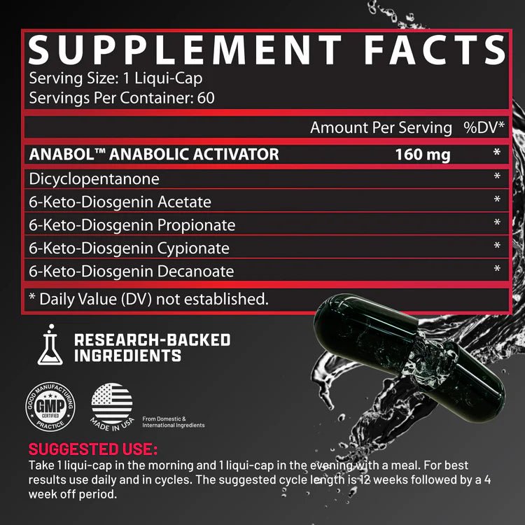 Nutrex Research Anabol Hardcore 60 Liquid Capsules - Egypt