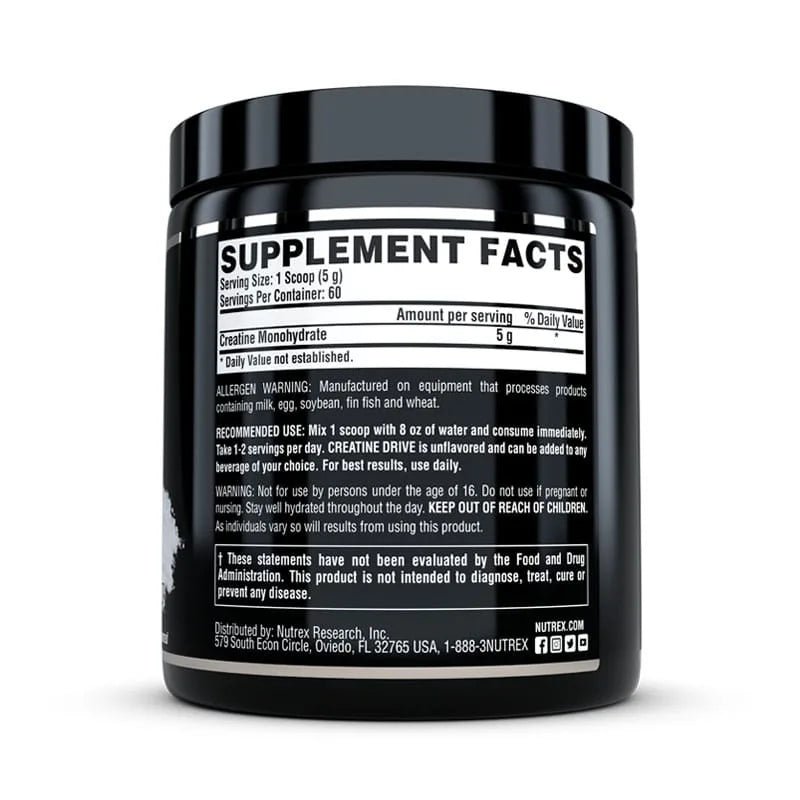 Nutrex Research Creatine Drive Unflavored - Egypt