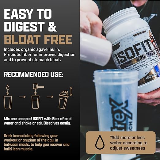 Nutrex Research IsoFit 100% Whey Isolate - 5 lbs | 70 Servings - Egypt