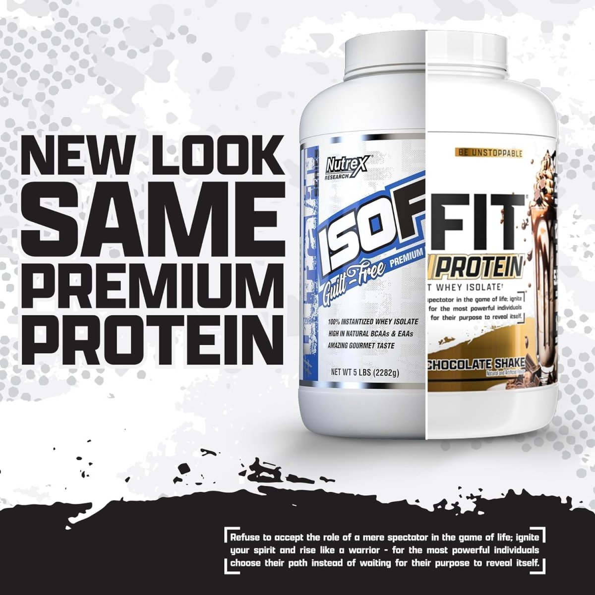 NUTREX Research - ISOFIT Whey Isolate Protein - 100% Whey Protein Isolate - Low Carbs - 5 lb - 70 Ser - Fast Absorption and Digestion (Bananas Foster) - Egypt