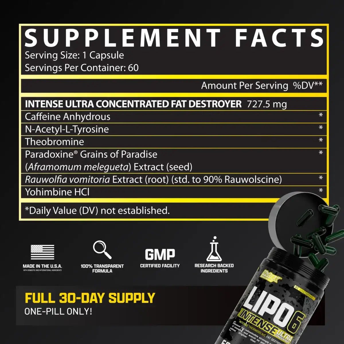 Nutrex Research Lipo - 6 Black INTENSE - Egypt
