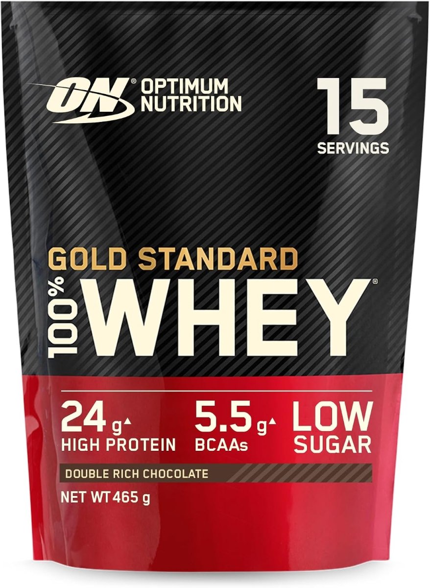 Optimum Nutrition 100% Whey Gs Chocolate Bag, 465 Gr - Egypt