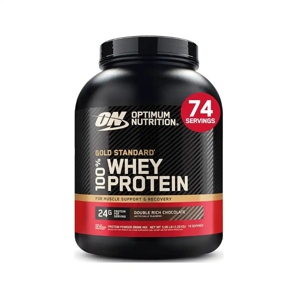 Optimum Nutrition Gold Standard 100% Whey - Double Rich Chocolate, 5 lbs - Egypt