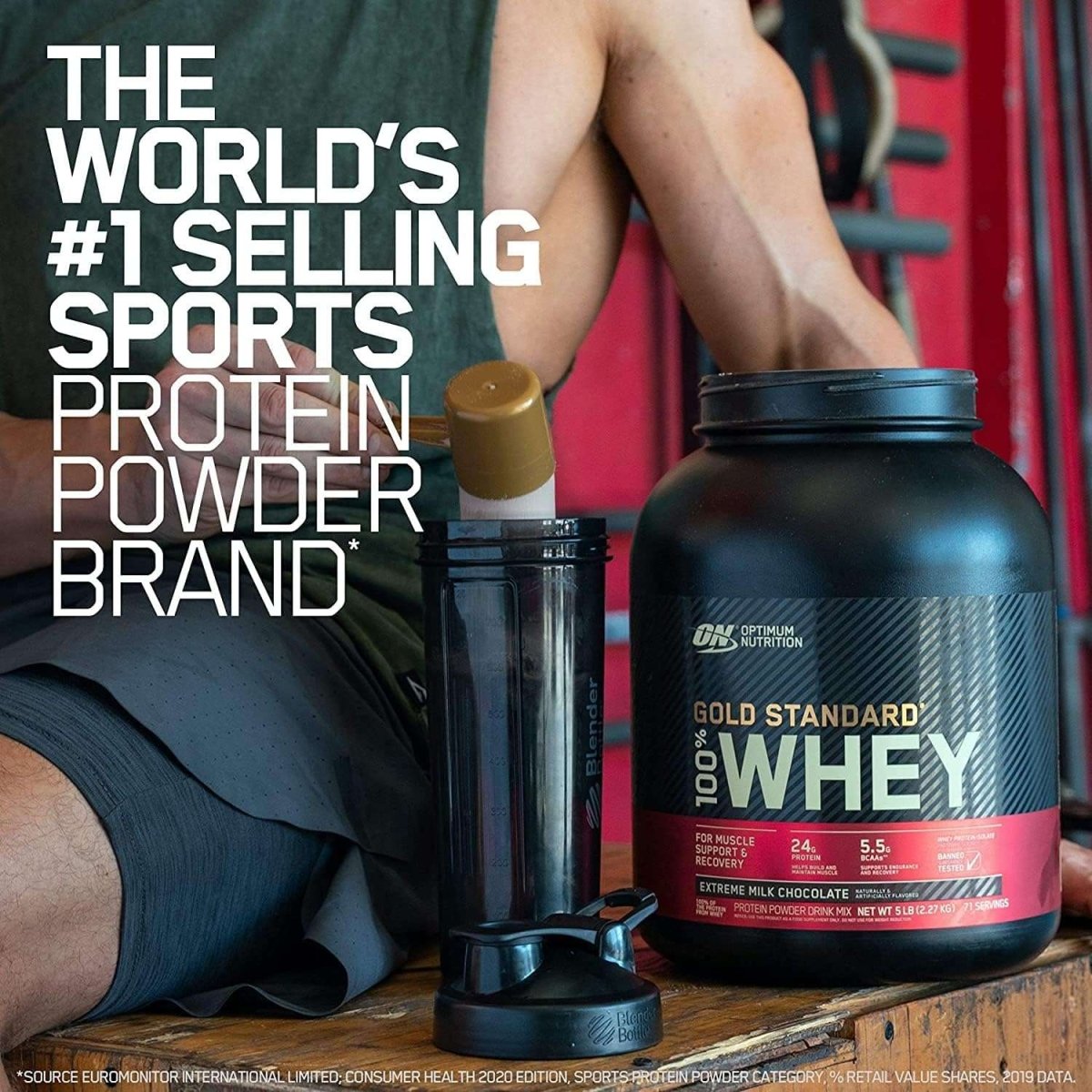 Optimum Nutrition Gold Standard 100% Whey - Extreme Milk Chocolate, 5 lbs - Egypt