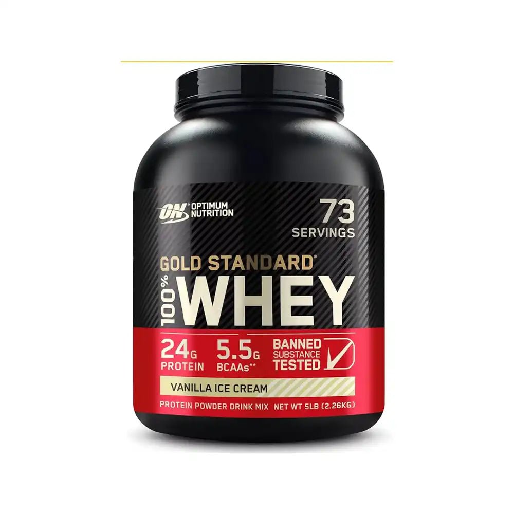 Optimum Nutrition Gold Standard 100% Whey - Vanilla, 5 lbs - Egypt