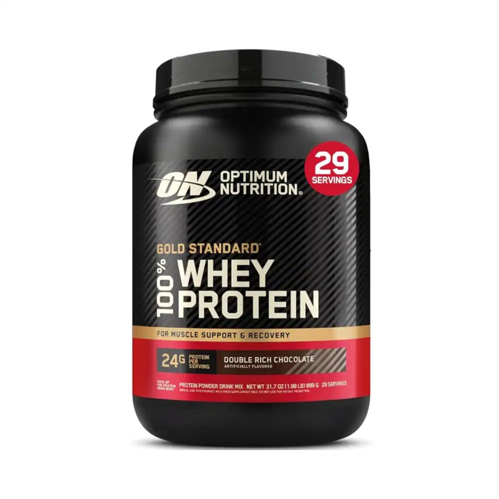 Optimum Nutrition (ON) Gold Standard 100% Whey Protein Powder, Double Rich Chocolate 1.98 Pound - Egypt