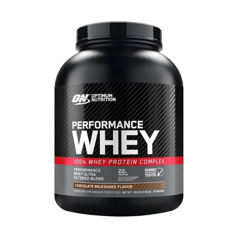 Optimum Nutrition Performance Whey Protein - Chocolate Milkshake - 1.95kg - Egypt