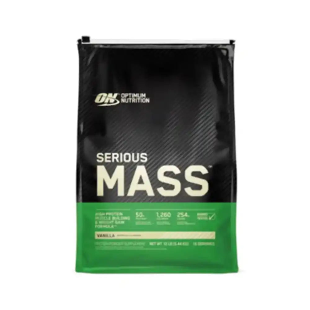 Optimum Nutrition Serious Mass Weight Gainer - Vanilla, 12 lbs