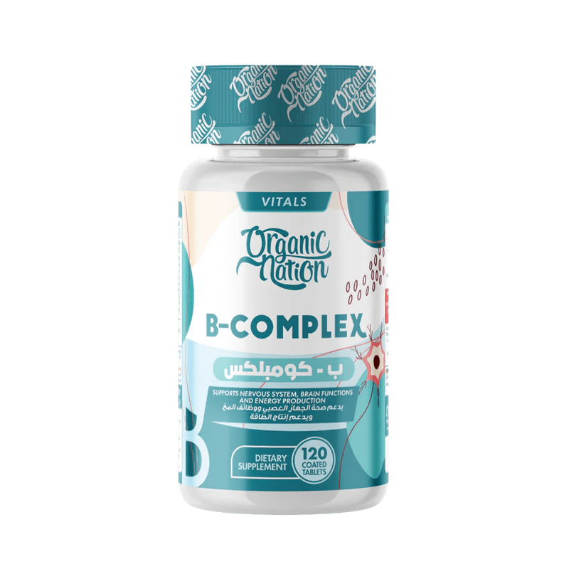 Organic Nation B - Complex Advanced Formula - 120 Tablets - Egypt