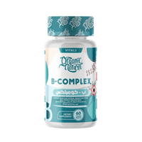 Organic Nation B - Complex Advanced Formula - Energy & Stress Support - 60 Tablets - Egypt