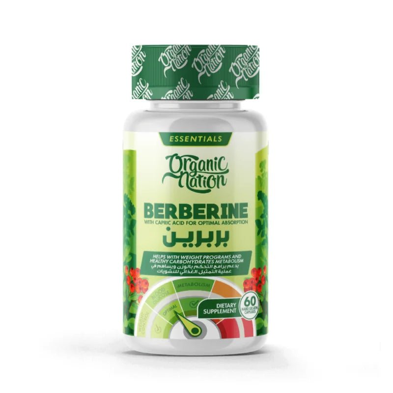 Organic Nation Berberine Supplement - Metabolic Support, 60 Capsules - Egypt