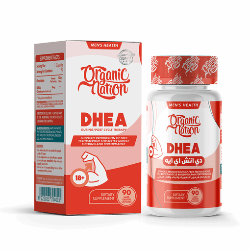 Organic Nation DHEA Hormone Precursor - 90 Capsules - Egypt
