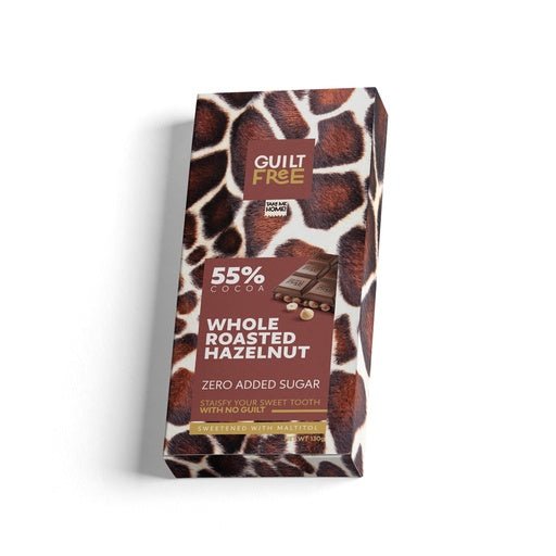 Organic Nation Guilt Free Chocolate Bar 130G - Hazelnut Chocolate - Egypt