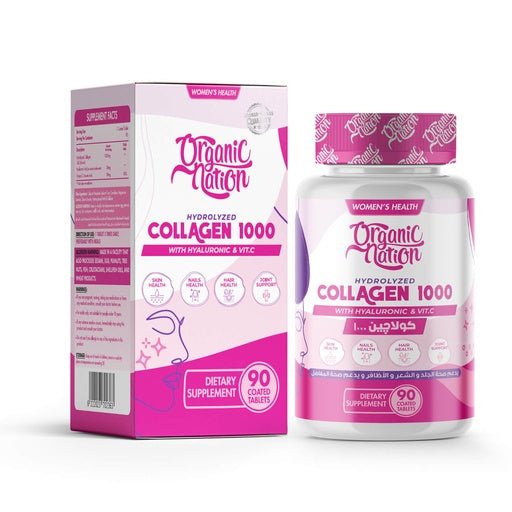 Organic Nation Hydrolyzed Collagen 1000 - 90 Tablets - Egypt