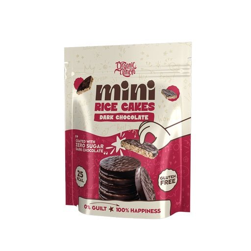 Organic Nation Mini Rice cakes coated with Dark chocolate - 40GM - Egypt