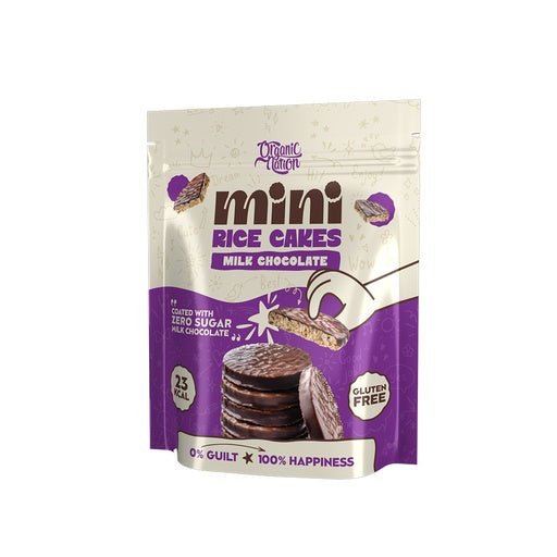 Organic Nation Mini Rice cakes coated with Milk Chocolate - 40GM - Egypt