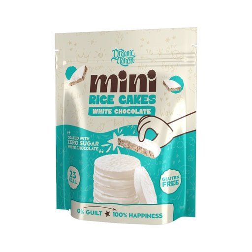 Organic Nation Mini Rice cakes coated with white chocolate - 40GM - Egypt