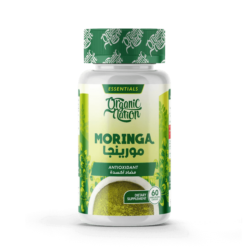 Organic Nation Moringa Oleifera - Superfood Support - 60 Capsules - Egypt