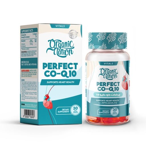 Organic Nation Perfect Co - Q10 - 30Serv. - 30Soft Gelatin Capsules - Egypt