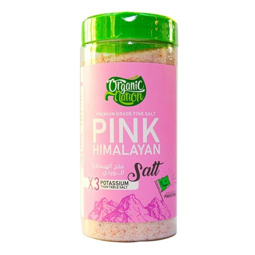 Organic Nation Premium Grade Pink Himalayan Fine Salt - 650G - Egypt