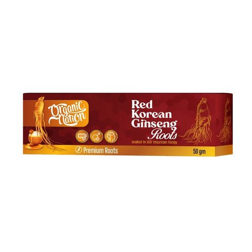 Organic Nation Red Korean Ginseng Root with mountain Sidr honey - 50g - Egypt