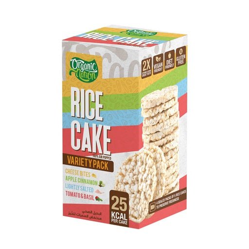 Organic Nation Rice Cake - 20Pices - 120G. - Variety Pack - Egypt