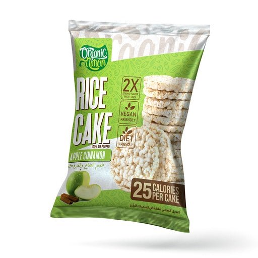 Organic Nation Rice Cake - 5Pices. - 20Gm. - Apple Cinnamon - Egypt