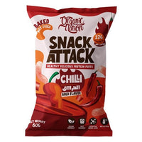 Organic Nation Snack Attack Protein Puffs - 1Serv. - 60G. - Chilli - Egypt