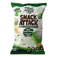 Organic Nation Snack Attack Protein Puffs - 1Serv. - 60G. - Sour Cream & Onion - Egypt