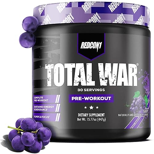 Redcon1 Total War - Pre Workout 30 Servings (Grape)